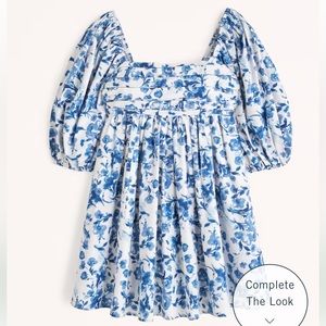 Emerson Poplin Puff Sleeve Mini Dress Large Petite